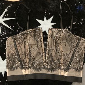 Victoria secret unlined strapless bustier